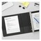 Universal 11 in. x 8.5 in. 5 in. Capacity 3 Rings Slant-Ring View Binder - Black